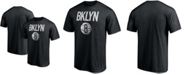 Fanatics Men's Black Brooklyn Nets Post Up Hometown Collection T-shirt